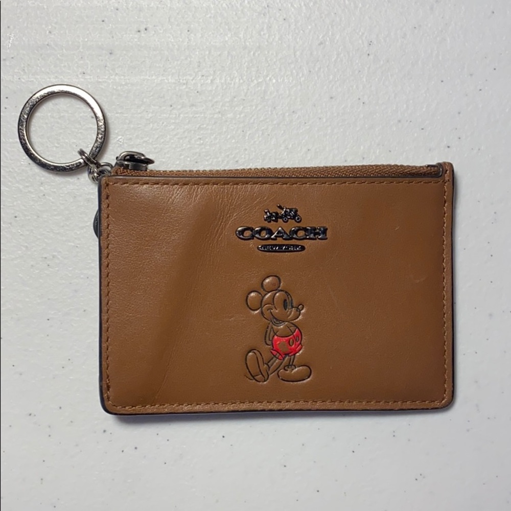 Disney x Coach Mickey Mouse Skinny Card Case